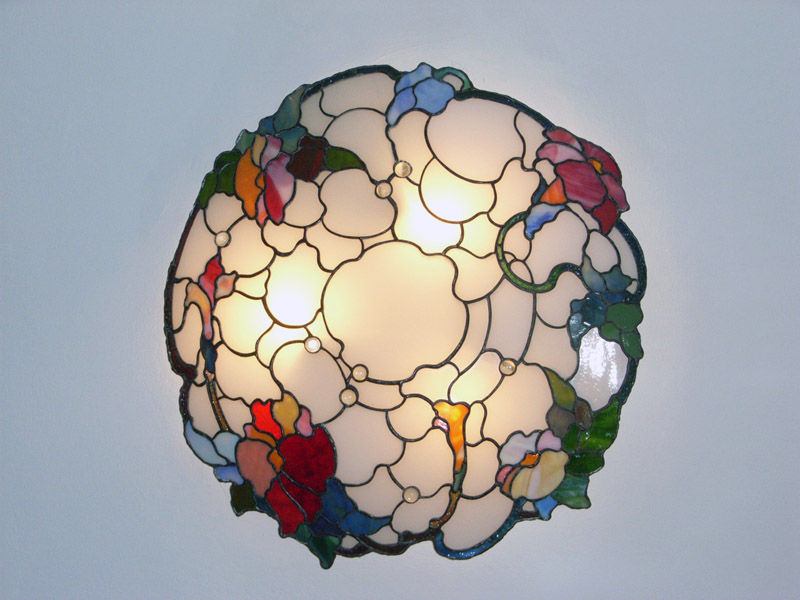 Domes, self-supporting ceiling light fixtures and interior lights in various sizes